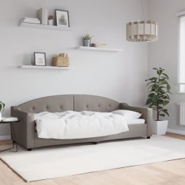 VidaXL Sofa z funkcją spania, kolor taupe, 80x200 cm, obite tkaniną