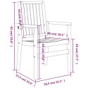 Sztaplowane krzesła ogrodowe, 4 szt., 56,5x57,5x91 cm, tekowe Lumarko!