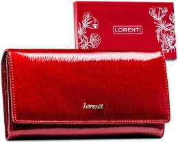 Skórzany portfel damski na karty z ochroną RFID Protect — Lorenti Lumarko!