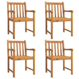 Krzesła ogrodowe, 4 szt., 56x55,5x90 cm, lite drewno akacjowe Lumarko!