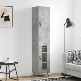 Wysoka szafka, szarość betonu, 34,5x34x180 cm Lumarko!