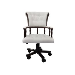 Obrotowe krzesło biurowe, białe Lumarko!
