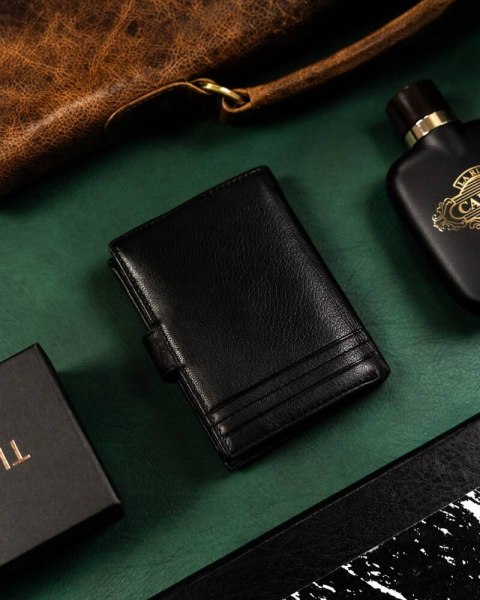 Klasyczny, Skórzany Portfel Męski Na Zatrzask Lumarko!