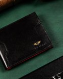 Niewielki, skórzany portfel męski z systemem RFID — Peterson Lumarko!