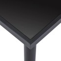 Stół jadalniany, czarny, 160 x 80 x 75 cm, hartowane szkło Lumarko!