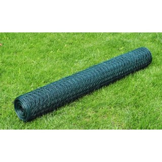 Ogrodzenie z siatki, galwanizowane, PVC, 25x0,75 m, zielone Lumarko!