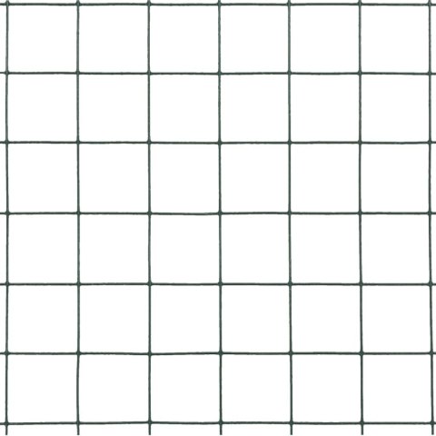 VidaXL Ogrodzenie z siatki, stal i PVC, 10x0,5 m, zielone Lumarko!