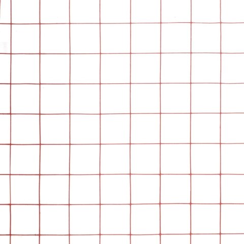 VidaXL Ogrodzenie z siatki, stal i PVC, 10x1 m, czerwone Lumarko!