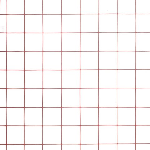 VidaXL Ogrodzenie z siatki, stal i PVC, 10x1 m, czerwone Lumarko!