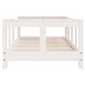 VidaXL Rama łóżka dziecięcego, biała, 70x140 cm, drewno sosnowe Lumarko!