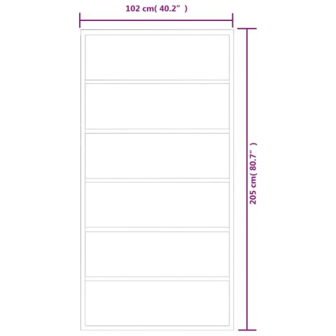 Drzwi przesuwne z osprzętem, szkło ESG i aluminium, 102x205 cm Lumarko!