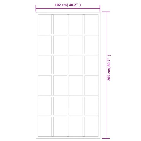 Drzwi przesuwne z osprzętem, szkło ESG i aluminium, 102x205 cm Lumarko!