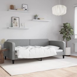 VidaXL Sofa z funkcją spania, jasnoszara, 100x200 cm, obita tkaniną Lumarko!