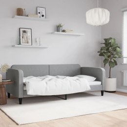 VidaXL Sofa z funkcją spania, jasnoszara, 90x200 cm, obita tkaniną Lumarko!