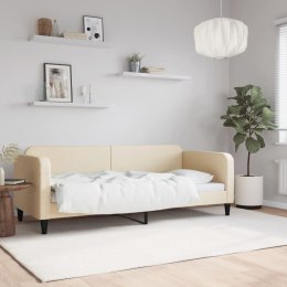 VidaXL Sofa z funkcją spania, kremowa, 80x200 cm, obita tkaniną Lumarko!
