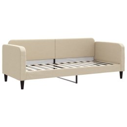 VidaXL Sofa z funkcją spania, kremowa, 80x200 cm, obita tkaniną Lumarko!