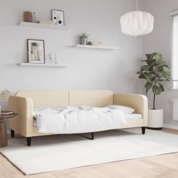 VidaXL Sofa z funkcją spania, kremowe, 90x200 cm, obita tkaniną Lumarko!