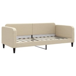 VidaXL Sofa z funkcją spania, kremowe, 90x200 cm, obita tkaniną Lumarko!