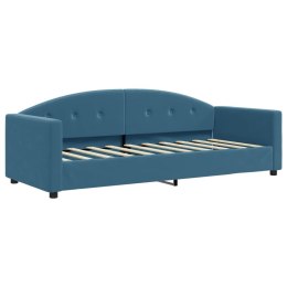 VidaXL Sofa z funkcją spania, niebieska, 80x200 cm, obita aksamitem Lumarko!