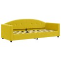 VidaXL Sofa z funkcją spania, żółta, 80x200 cm, obita aksamitem Lumarko!