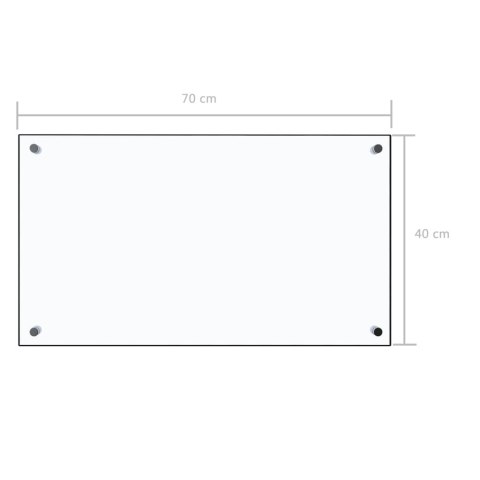 Panel ochronny do kuchni, przezroczysty, 70x40 cm, szkło Lumarko!