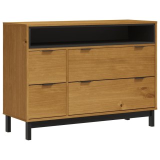 Komoda FLAM, 110x40x80 cm, lite drewno sosnowe Lumarko!