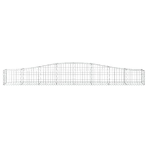 Kosze gabionowe, 25 szt, 400x50x40/60 cm, galwanizowane żelazo Lumarko! #