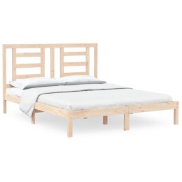 Rama łóżka, lite drewno sosnowe, 150x200 cm, 5FT,King Size Lumarko!