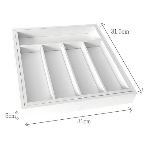 WKŁAD BAMBUSOWY DO SZUFLADY KINGHOFF KH-1746 biały Lumarko!