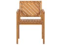 Zestaw 6 krzeseł ogrodowych drewno akacjowe BARATTI Lumarko!