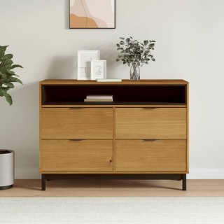 Komoda FLAM, 110x40x80 cm, lite drewno sosnowe Lumarko!