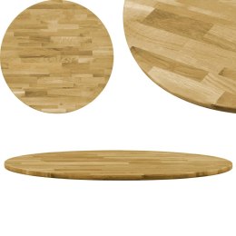 Okrągły blat do stolika z litego drewna dębowego, 23 mm, 400 mm Lumarko!