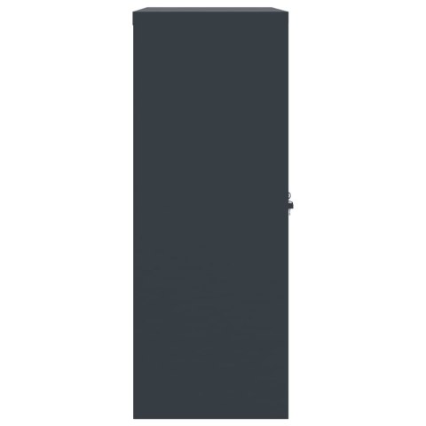 Szafka na dokumenty, antracytowa, 90x40x105 cm, stalowa Lumarko!