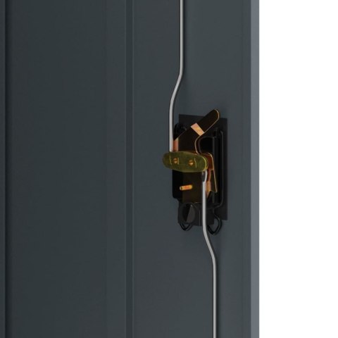 Szafka na dokumenty, antracytowa, 90x40x105 cm, stalowa Lumarko!