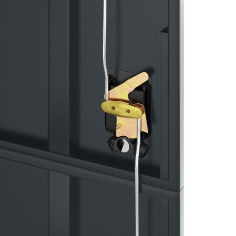 Szafa na dokumenty, antracytowa, 90x40x200 cm, stalowa Lumarko!