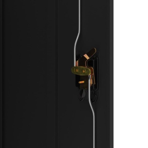 Szafka na dokumenty, czarna, 90x40x105 cm, stalowa Lumarko!