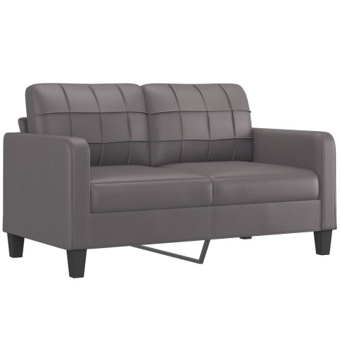 2-osobowa sofa, szary, 140 cm, sztuczna skóra Lumarko!