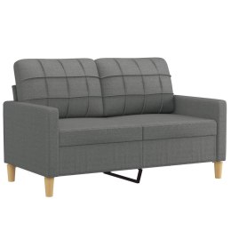 Sofa 2-osobowa, ciemnoszara, 120 cm, tapicerowana tkaniną Lumarko!