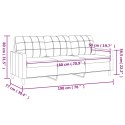 Sofa 3-osobowa, ciemnoszara, 180 cm, tapicerowana tkaniną Lumarko!