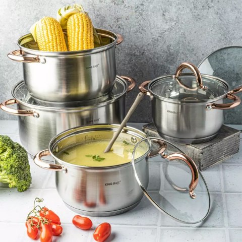 ZESTAW GARNKÓW 8 ELEMENTÓW KINGHOFF KH-1763 Lumarko!