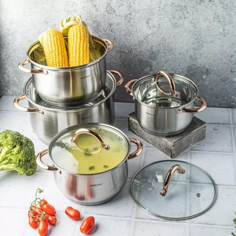 ZESTAW GARNKÓW 8 ELEMENTÓW KINGHOFF KH-1763 Lumarko!