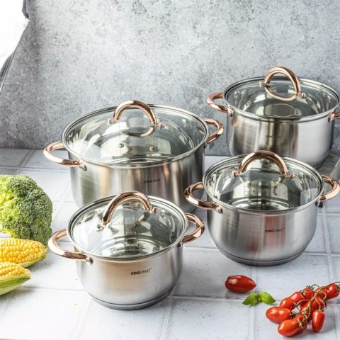 ZESTAW GARNKÓW 8 ELEMENTÓW KINGHOFF KH-1763 Lumarko!