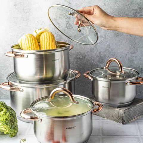 ZESTAW GARNKÓW 8 ELEMENTÓW KINGHOFF KH-1763 Lumarko!