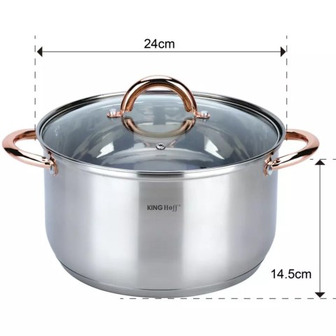 ZESTAW GARNKÓW 8 ELEMENTÓW KINGHOFF KH-1763 Lumarko!