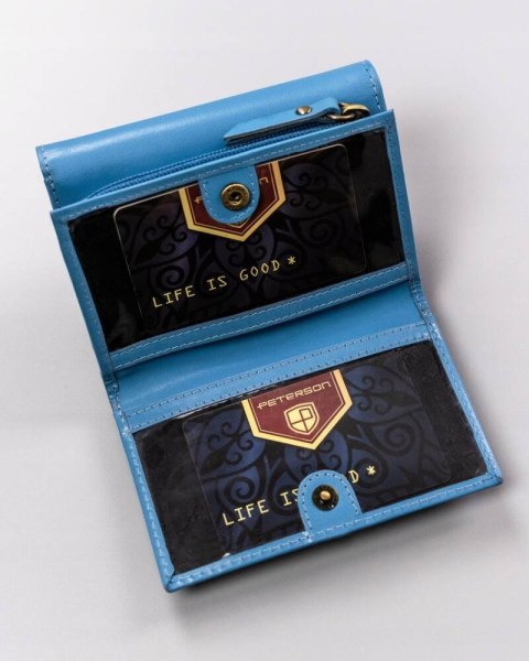 Elegancki portfel damski ze skóry naturalnej — Peterson Lumarko!