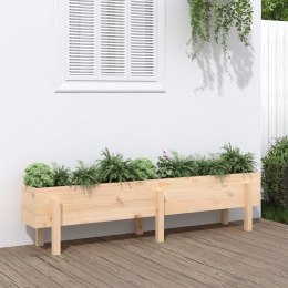 Donica ogrodowa na nóżkach, 160x30x38 cm, lite drewno sosnowe Lumarko!