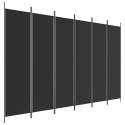 Parawan 6-panelowy, czarny, 300x200 cm, tkanina Lumarko!
