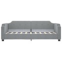 Sofa z funkcją spania, jasnoszara, 90x190 cm, obita tkaniną Lumarko!