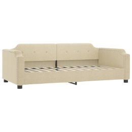 Sofa z funkcją spania, kremowa, 80x200 cm, obita tkaniną Lumarko!