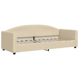 Sofa z funkcją spania, kremowa, 80x200 cm, obita tkaniną Lumarko!